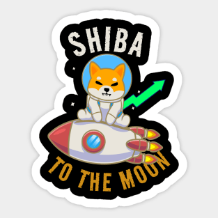 shiba inu coin to the moon Sticker